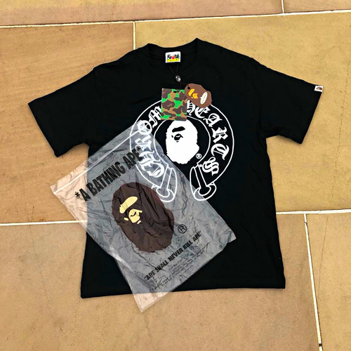 Chrome heats bape tee - heats, x