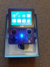 X6 handheld games console purple multi games retro gaming