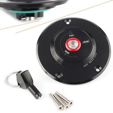 CNC Fuel Gas Tank Cap Cover Fit Kawasaki Z1000 ZRX 1200/A1 ZX-10R 2003-06 Black