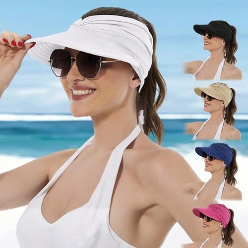 Ladies wide brim sun visor - wide,