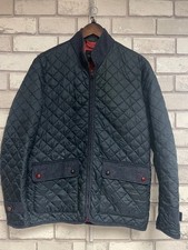 HOLLAND ESQUIRE LIGHTWEIGHT BLUE QUILTED COAT SIZE M CG N47