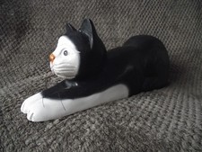 VINTAGE LARGE CARVED WOODEN