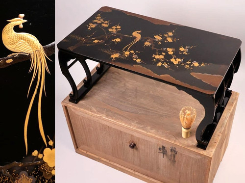 Japanese lacquer plum blossom - japanese,