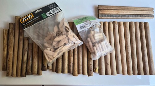 Mixed wooden dowels joinery - wooden,