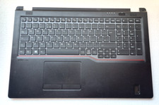 FUJITSU LIFEBOOK E558 Palmrest UK Keyboard Top Case CP740705-02 BLACK/RED