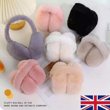 Winter Womens Kids Soft Bear Earmuffs Ladies Girls Plush Warmer Ear Muffs New UK