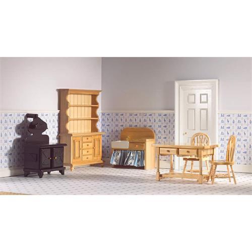 Piece pine kitchen set - pine,