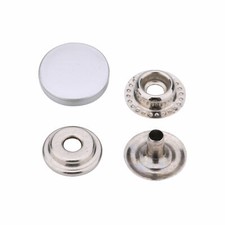 12.5mm/15mm Flat Cap Press Studs Snap Fasteners Dresses Jackets Handbags Coats
