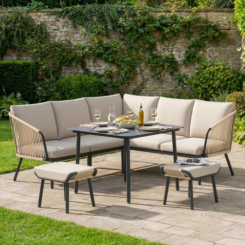 Seater corner rattan dining - 7,