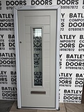 NEW EXTERNAL PEARL GREY SOLID CORE COMPOSITE DOOR 900x2115mm *1899