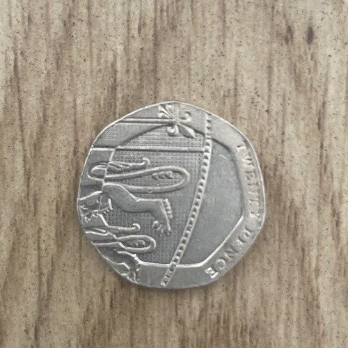 Shield 20p coin