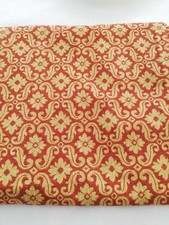 Laura Ashley "Sitwell"(brick) 54" Wide fabric end of roll 76" length