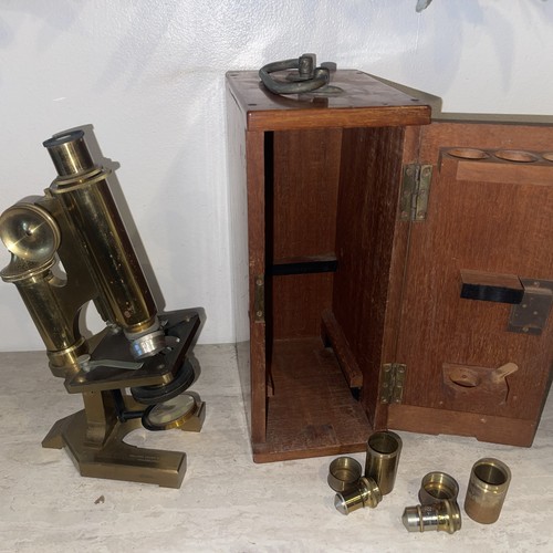 Antique beck microscope - ,