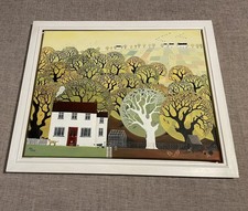 Stunning Kerry Buck Original Oil Painting Woods End Or Woods Lodge Wildlife Art