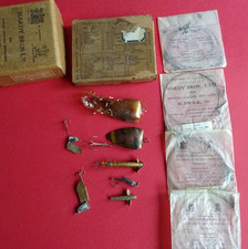 COLLECTION OF OLD HARDY FISHING LURES AND HARDY BOX AND ODD REEL BOX LID