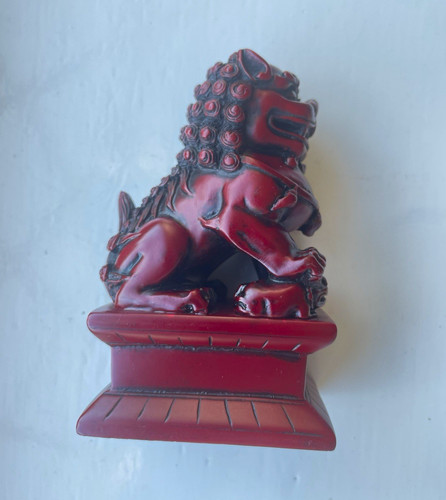 Red black guardian - black, lion/fu