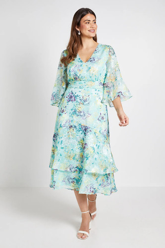 Wallis sage fit flare - sage,
