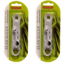 2x Bean Slicer French Runner Beans Vegetable String Remover Cutter - By Apollo