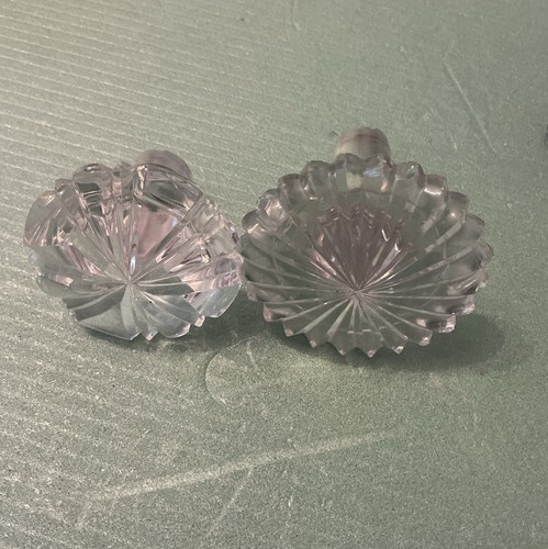 Pair vintage cut glass - vintage,