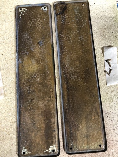 Copper finger plates pair - copper, plates/pair
