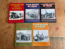 Full Set John Crawley 'In Focus' Books - Traction Engines Steam Wagons / Rollers
