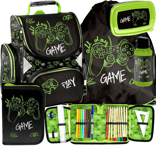 Joystick school bag set - , 5-in-1