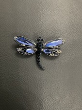Blue/Black Glass Dragonfly