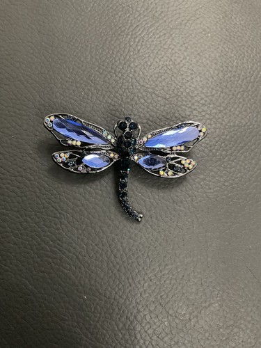 Blue black glass - glass, dragonfly