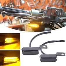 2x Motorcycle Turn Signal Light Bulb Lamp 12V Amber Indicators Flowing 6LED Lamp