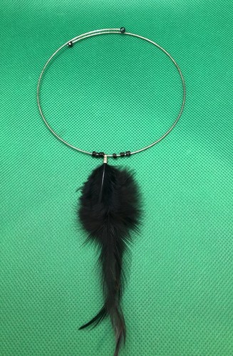 Choker with black - black, coloured