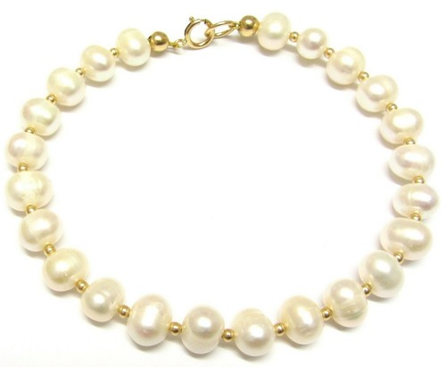 9ct gold pearl - gold, with