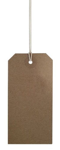 100 card gift tags - 100, strung