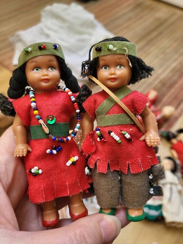 Pair cute native american - pair, of