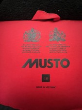 Beutiful Red Gortex Musto Sailing Jacket 18,
