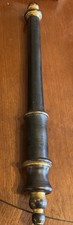 Antique Georgian Wooden Tipstaff:- ceremonial. Gilt effect ends: c47cm  long 