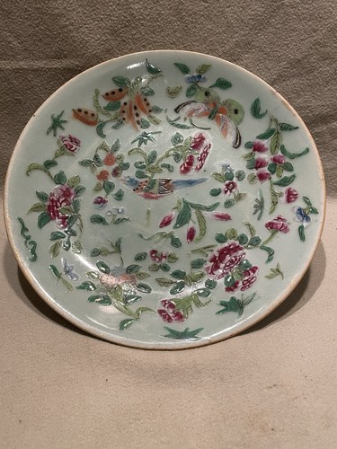 Vintage old antique plate - old,