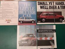Vauxhall Nova SR & Nova selection of 3 original magazine adverts 1980's