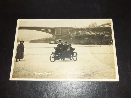 Motorbike sidecar on frozen - &,