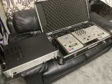 Citronic Pro3 Dj Mixer Cd players SkyTec Tec6500 Amplifier with Flight Case
