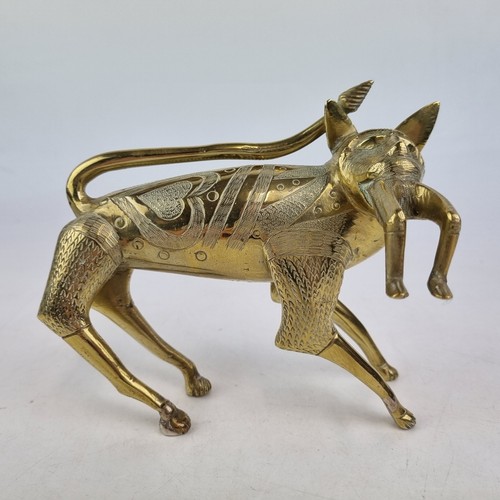 Vintage indian brass figure - brass,
