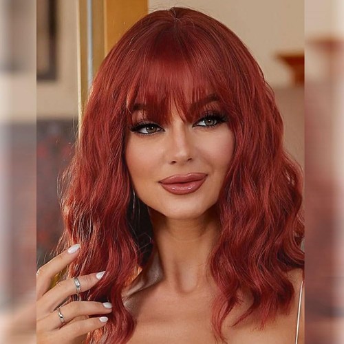 Losmoeer auburn wig bangs - auburn,