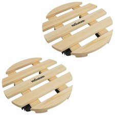 Woodside round wooden plant - woodside,