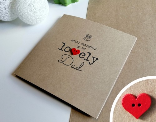Dad christmas card - card,, handmade