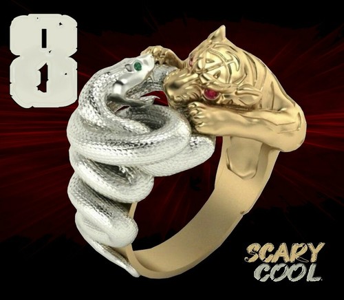New snake tiger fighting - new,