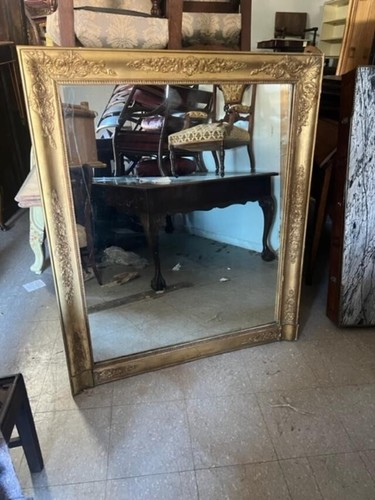 Antique frech gilt overmantle - antique,
