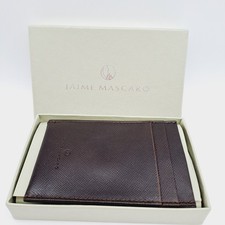 Jaime Mascaro card holder small pocket sized brown with box unisex