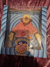 Original BULLSEYE ITV Darts BENDY BULLY Toy Figure Sound 10" with box