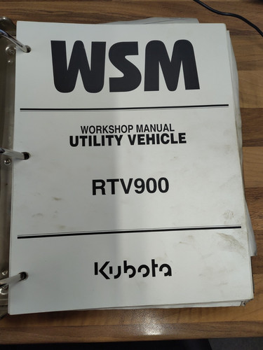 Kubota rtv 900 workshop manual - rtv,