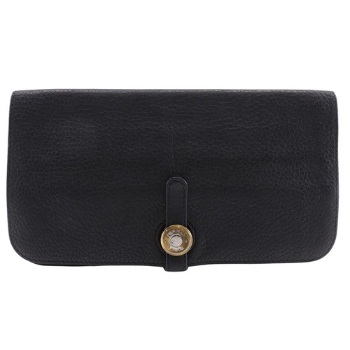 Hermes dogon long purse black - hermes,