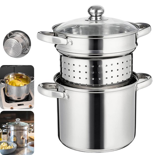 Stainless steel pasta pot - steel,